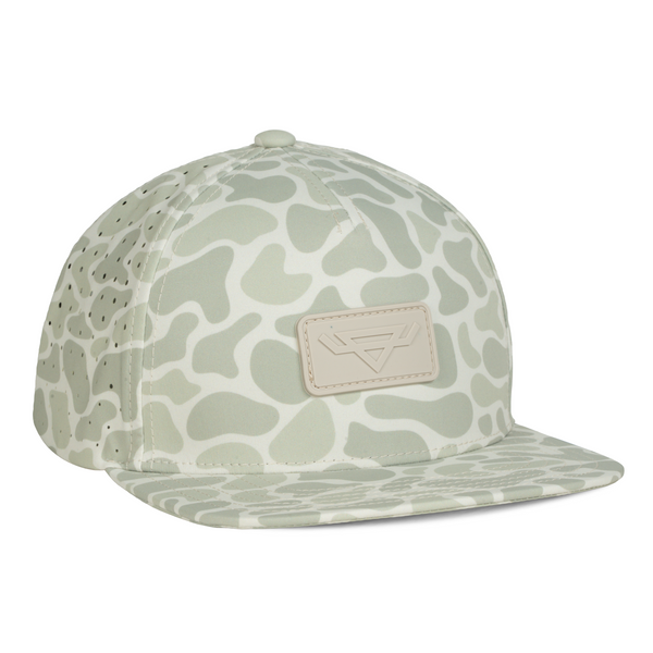 The Waterwood™ Perforated Flat Bill 5 Panel - Cedar Fog