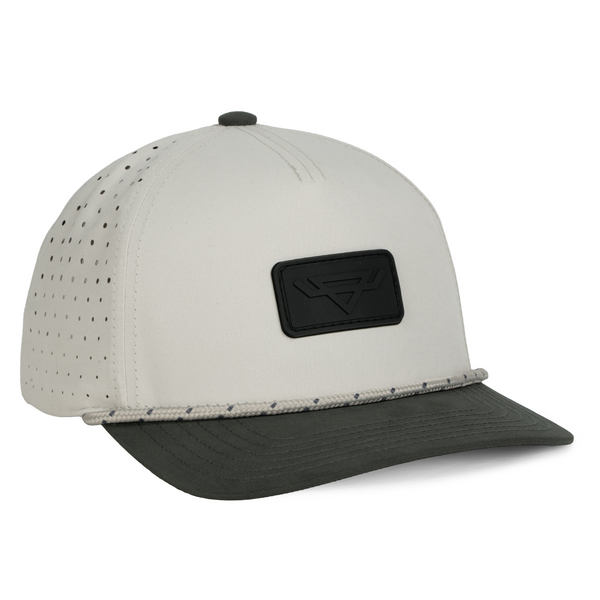 The WaterWood™ Perforated 5 Panel - Greige/Ink
