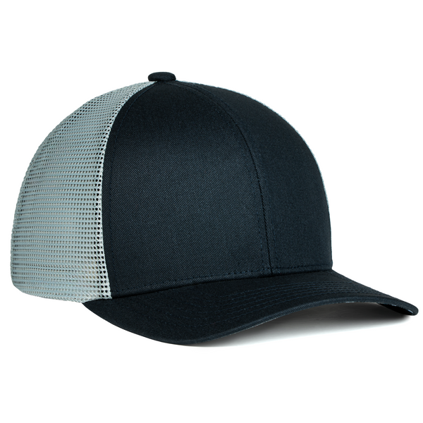 The WaterWood™ Trucker 6 Panel - Sharkskin/Navy/Grey
