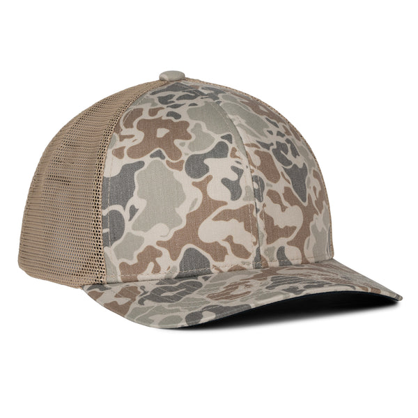 The WaterWood™ Trucker 6 Panel  - 1983 Rocklash -  Buck Brush